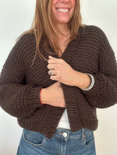 SACO FILOMENA - LANA MERINO DOBLE - CHOCOLATE