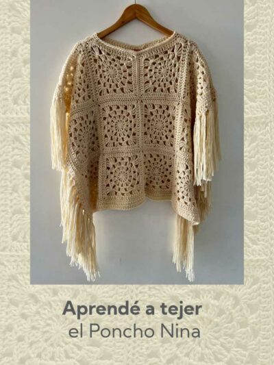 Tutorial para tejer el Poncho Nina