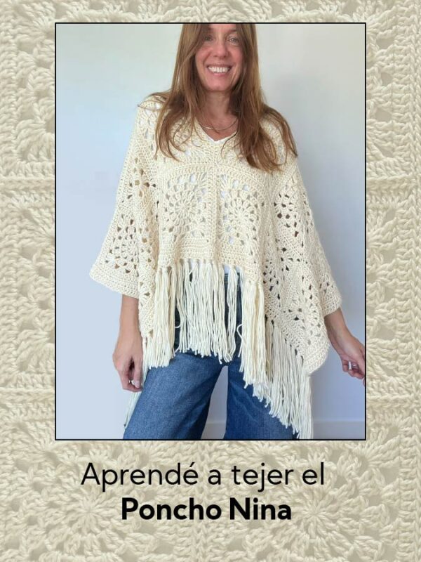 Tutorial para tejer el Poncho Nina