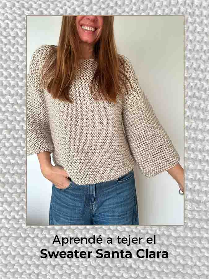 Tutorial para Tejer el Sweater Santa Clara